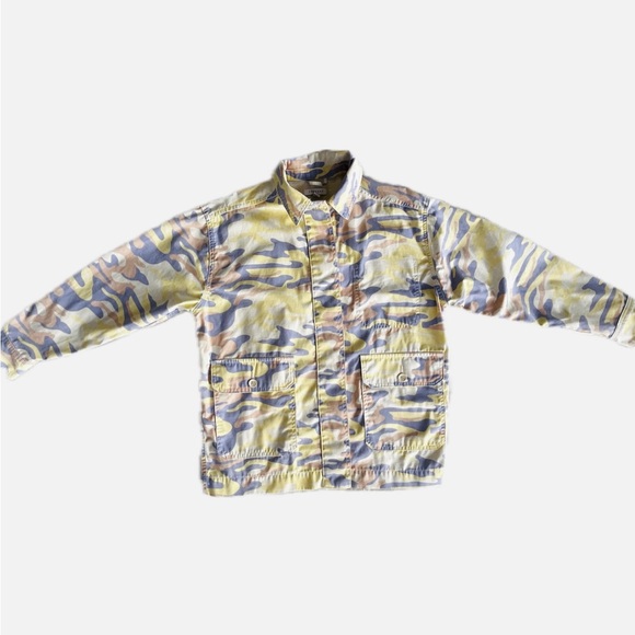 Pastel Colors Camo Denim Jacket size S - Picture 4 of 16